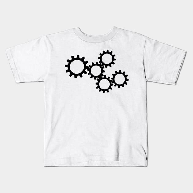 gear wheels Kids T-Shirt by alialbadr